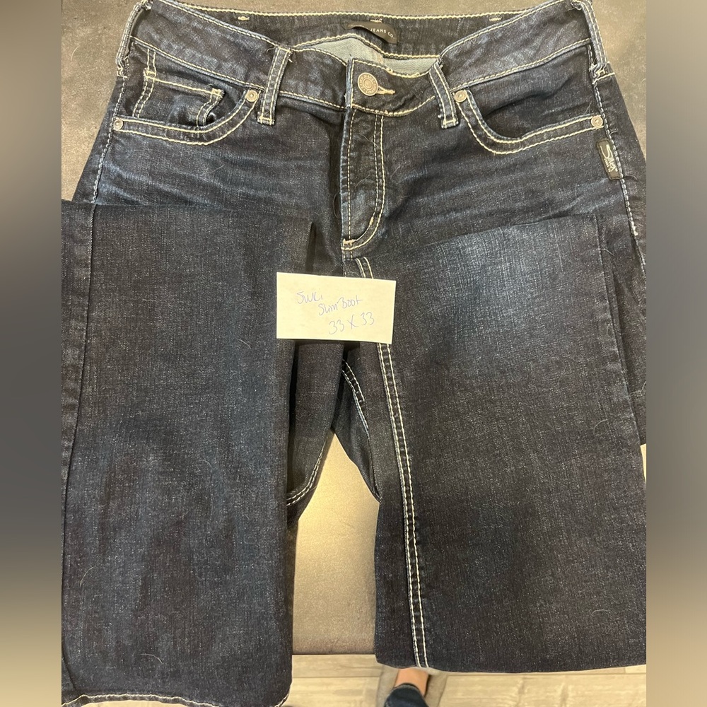 Silver jean suki slim boot